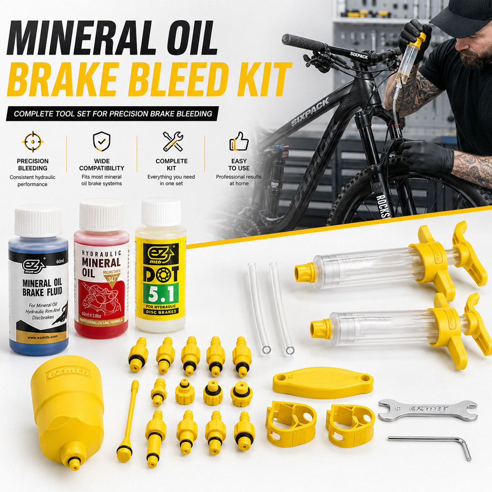 Brake Bleeder Kit - دراجة الفرامل الزيوت المعدنية ، دراجة
