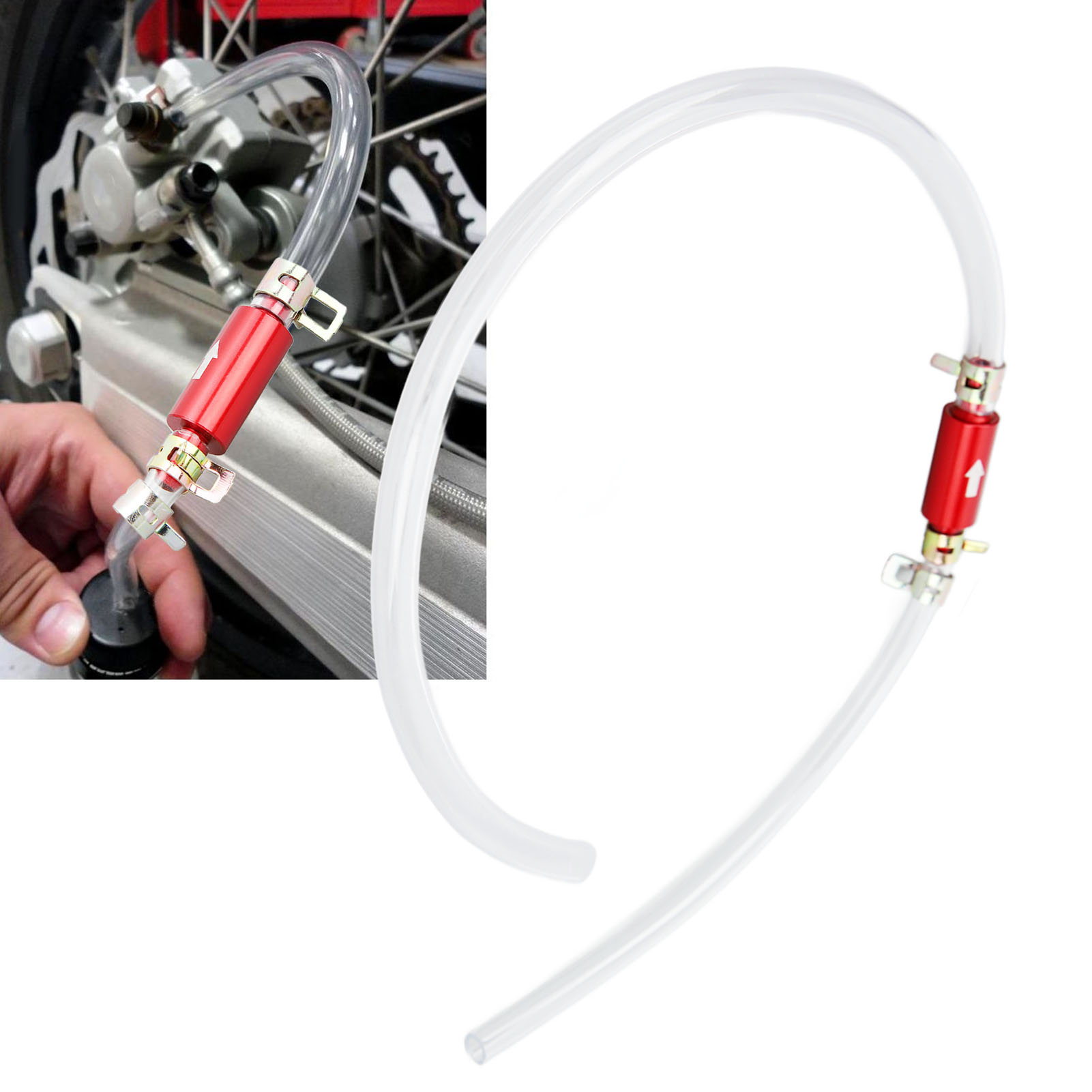Brake Bleeder Kit - 2 قطعة خرطوم النازف الفرامل 6
