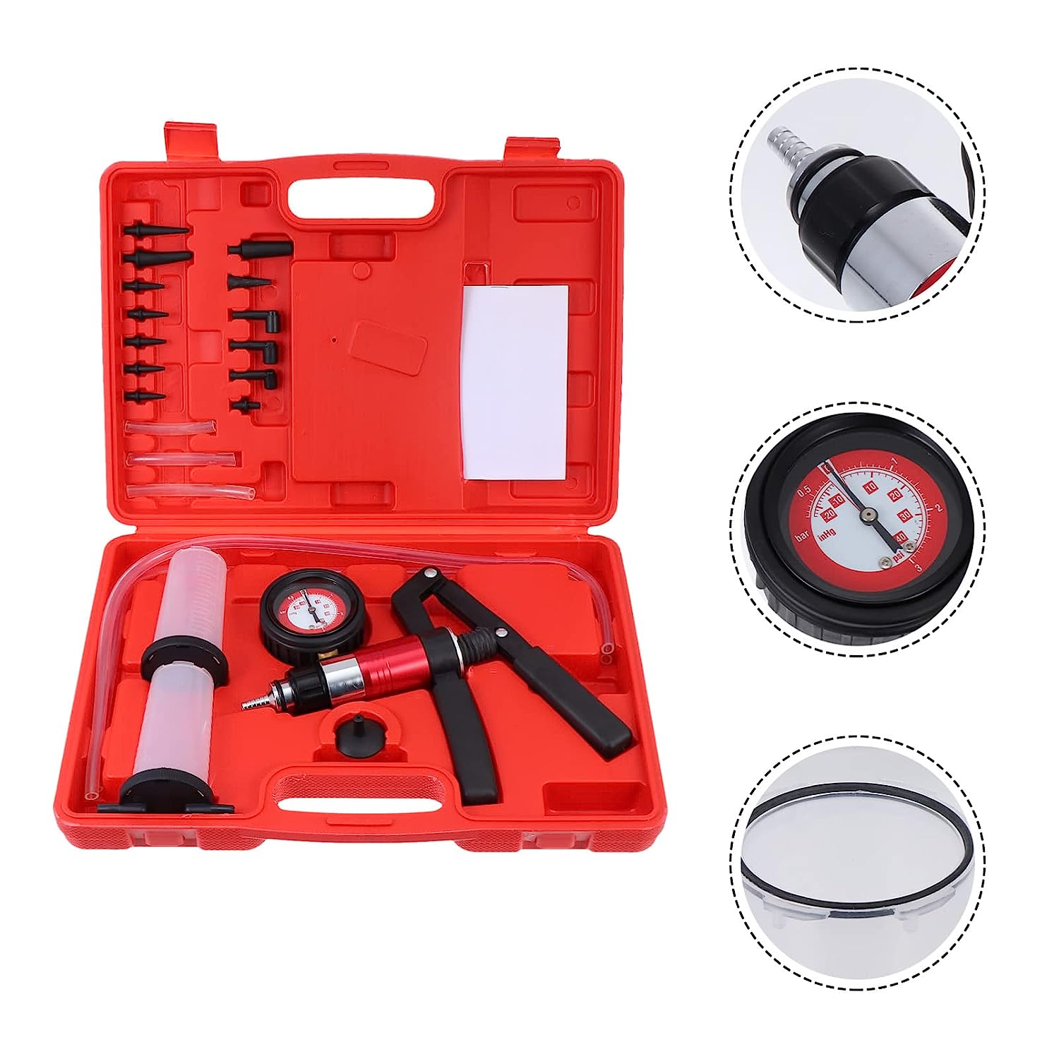 21 قطعة باليد فراغ مسدس مضخة ا - مراجعة Brake Bleeder Kit وسعره