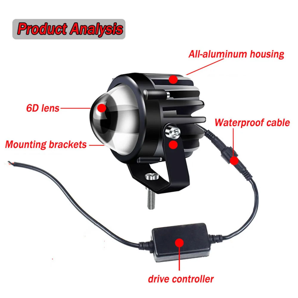مصباح أمامي ليد للدراجة الناري - مراجعة Headlight Aiming Tool وسعره