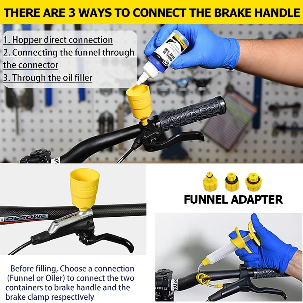 دراجة الفرامل الزيوت المعدنية  - مراجعة Brake Bleeder Kit وسعره