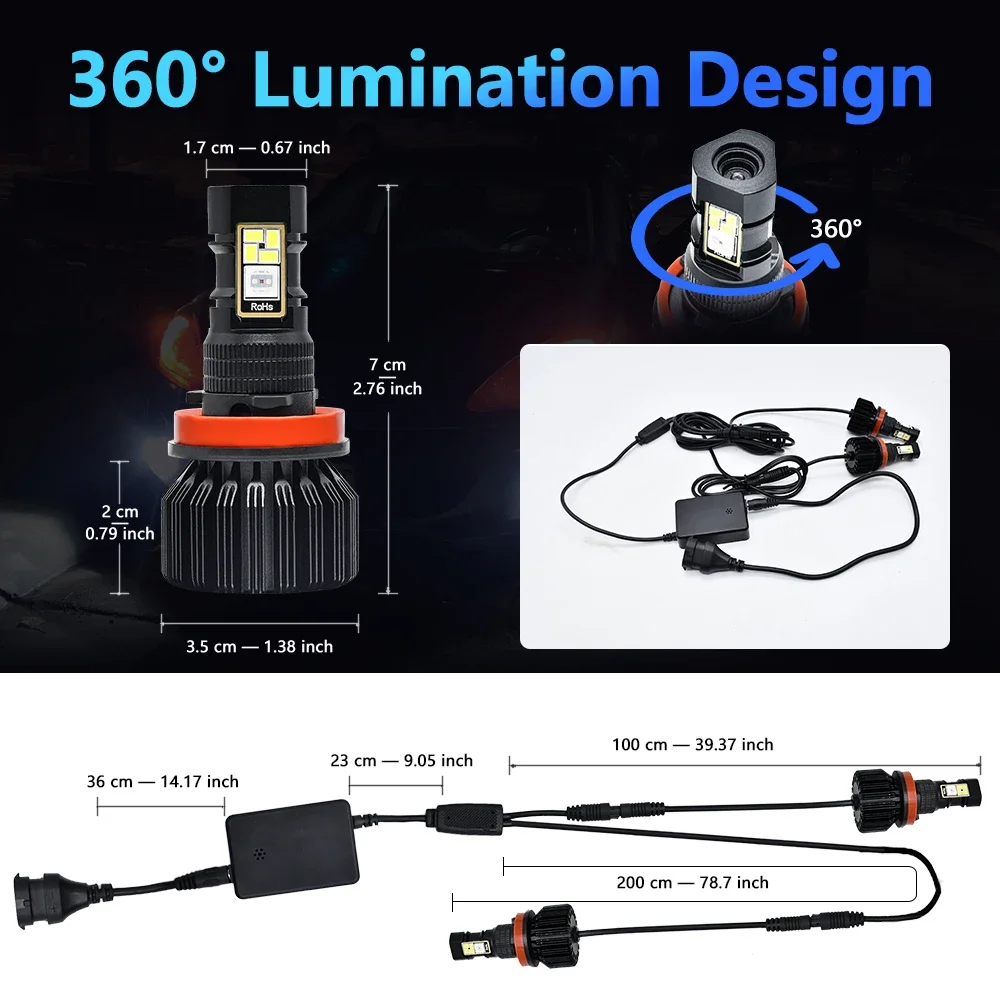 بايرلي RGB 5050 LED ضوء الضباب - مراجعة Headlight Aiming Tool وسعره